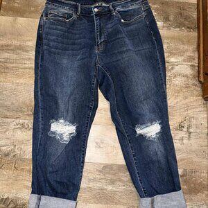 Judy Blue sz 16W Cuffed Jeans